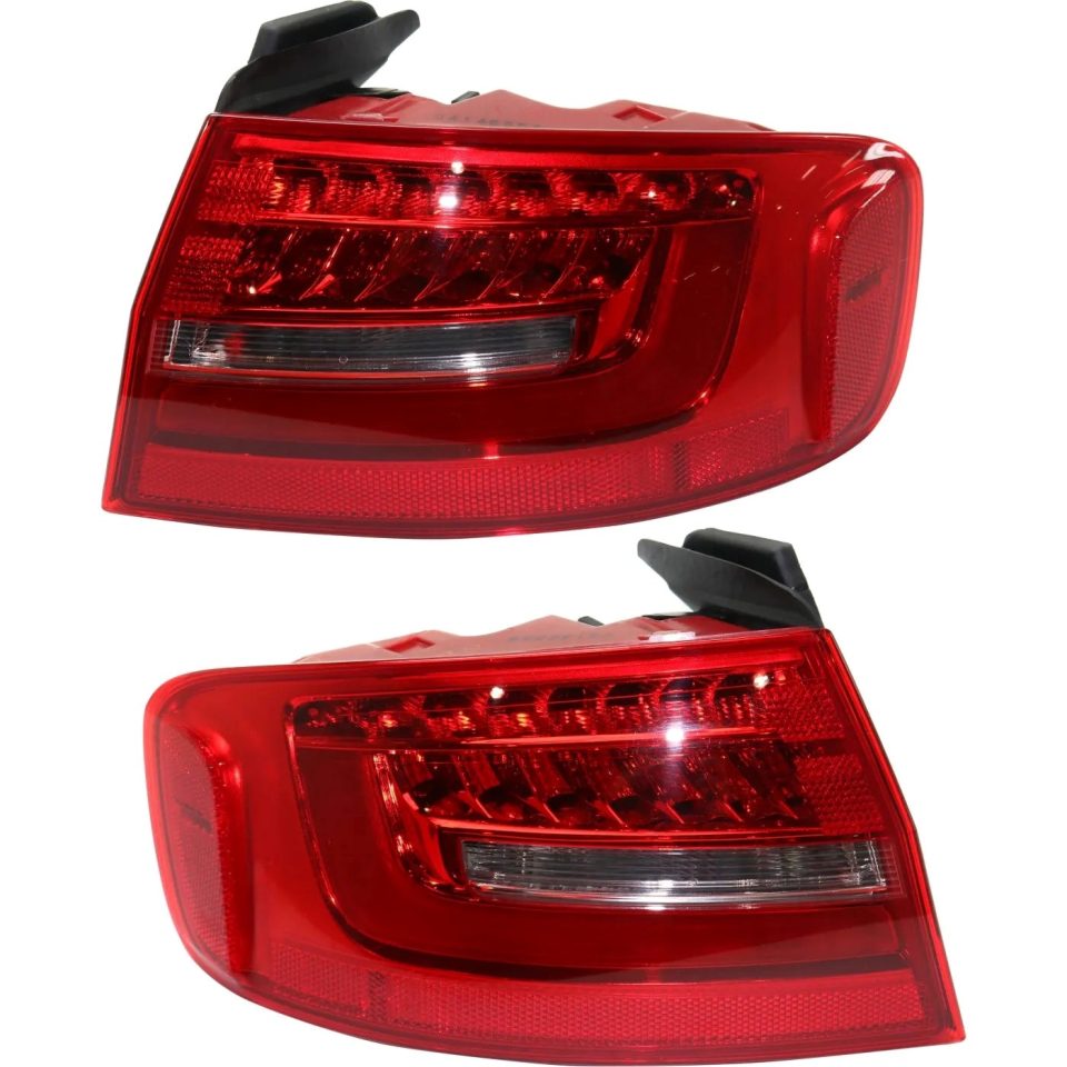 Non-Toxic Gift-Ready Tail Light Set For 2013-2016 Audi A4 A4 Quattro Left Right Outer Red Lens LED
