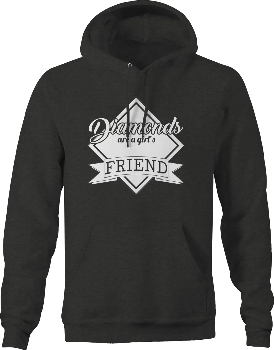Cooking Diamonds Are a Girls Best Friend Softball Sweatshirt for Men Small Dark Gray