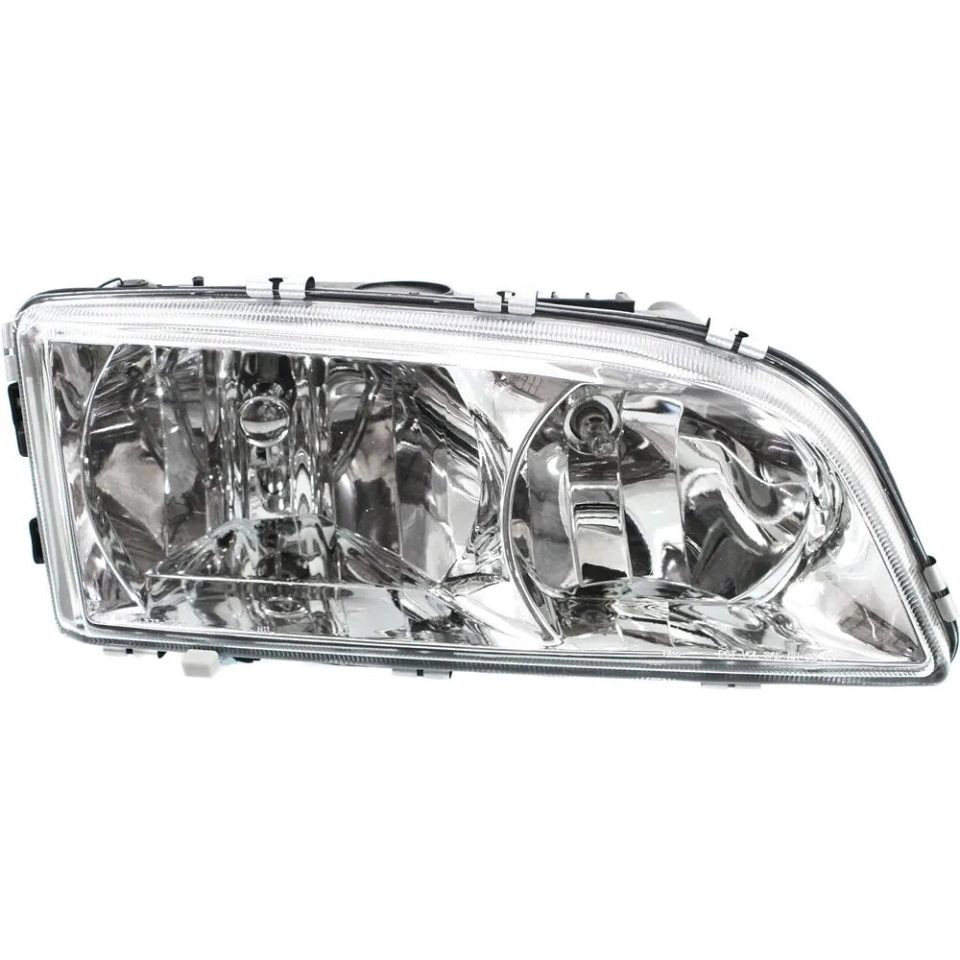 Ceramic Glossy Headlight For 2003-2004 Volvo C70 V70 Right Clear Lens With Bulb