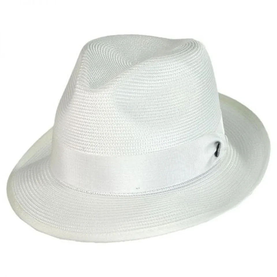 Space-Saving Stetson Latte Milan Fedora Hat SIZE: 8