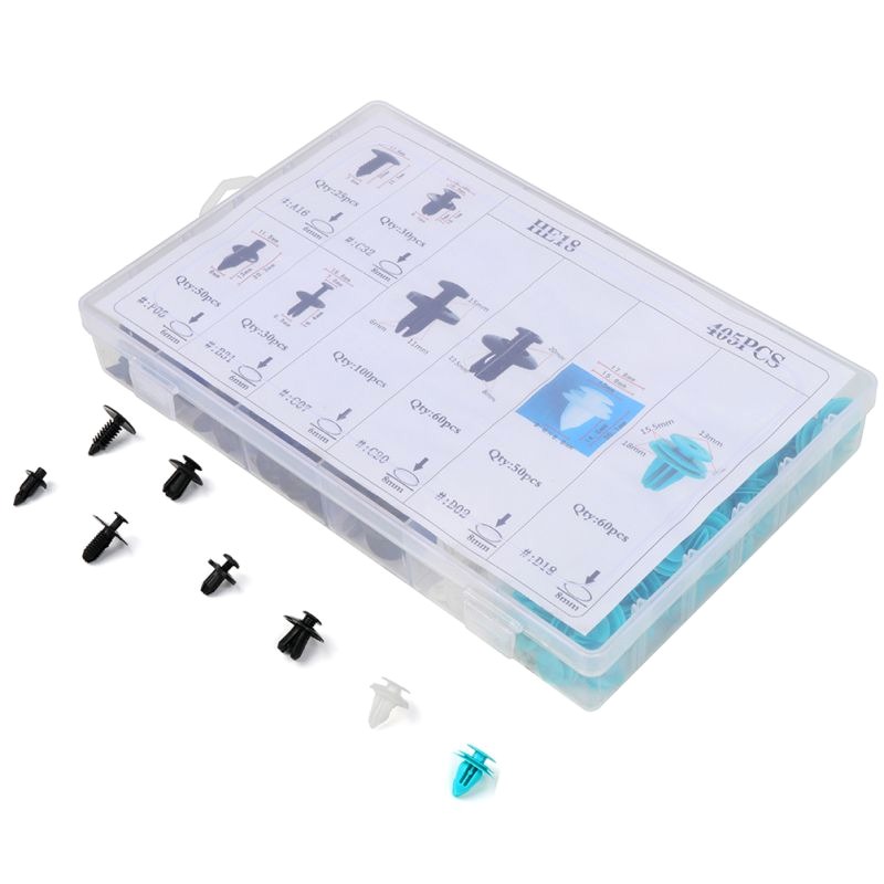 Best-Selling For BMW 405Pcs Car Body Plastic Push Pin Rivet Fasteners Trim Clip Moulding