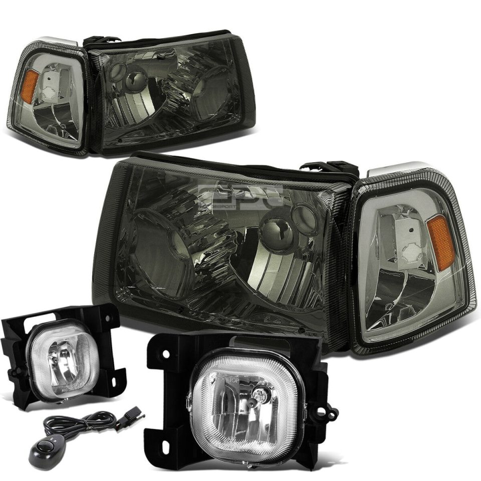 Cast Iron Versatile SMOKED HEADLIGHT+AMBE