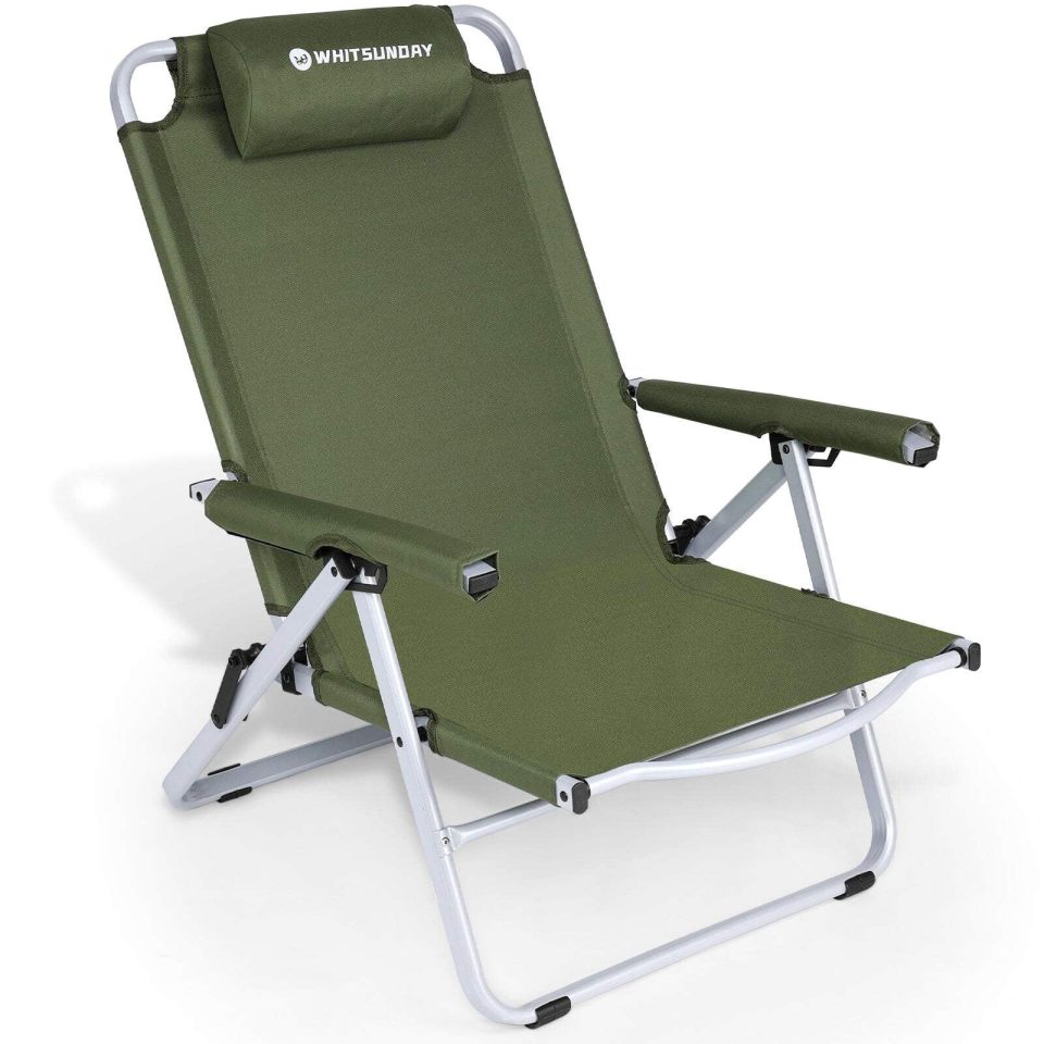 Leak-Proof Long-Lasting 4-Level Adjustment Table Portable Camping Chair Backpacking Chair