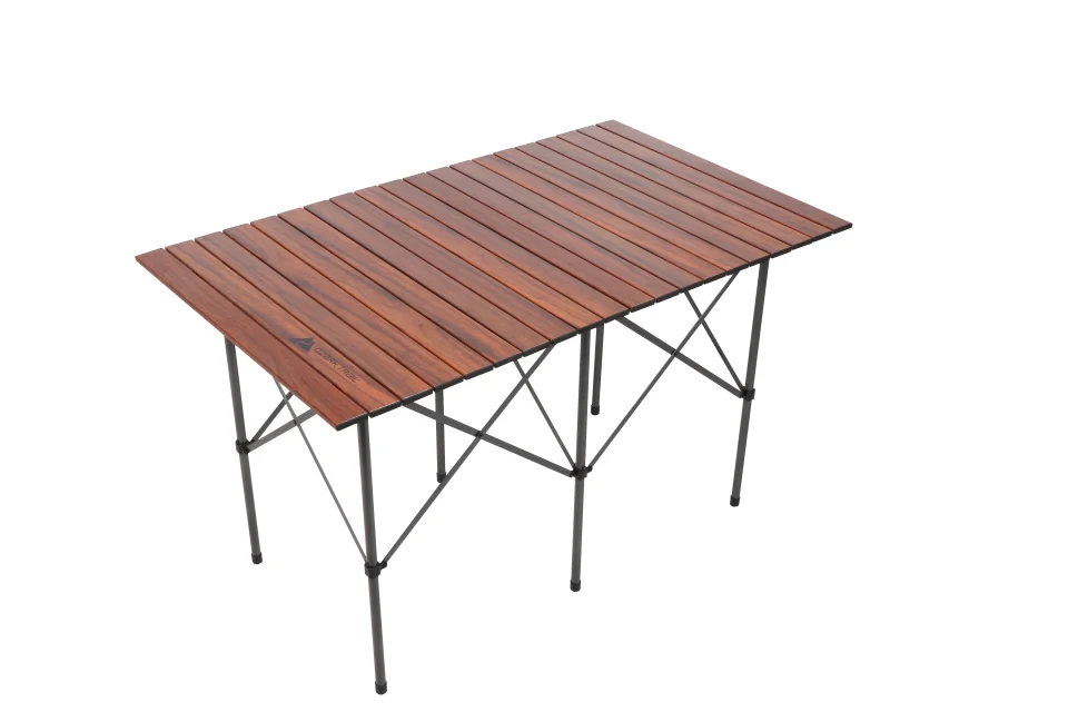 Cleaning Camping Table Brown