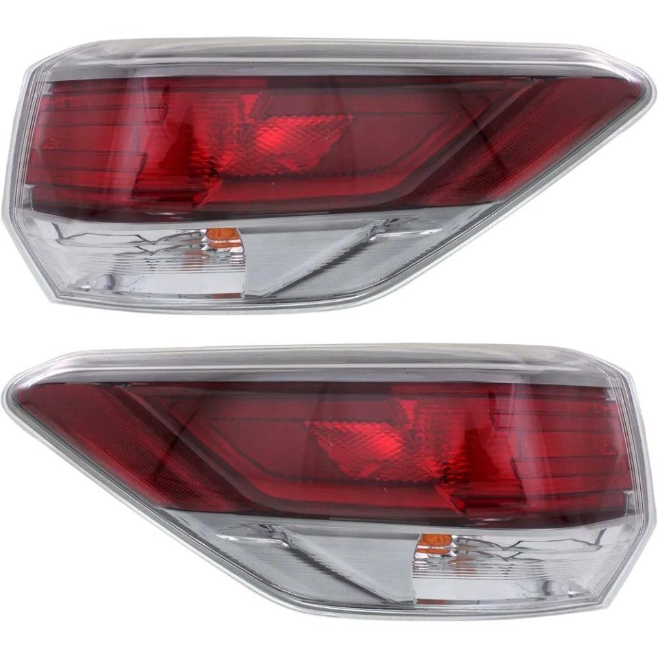 Prime BPA-Free Set of 2 Tail Light For 2014-2017 Toyota Highlander LE LH & RH Outer